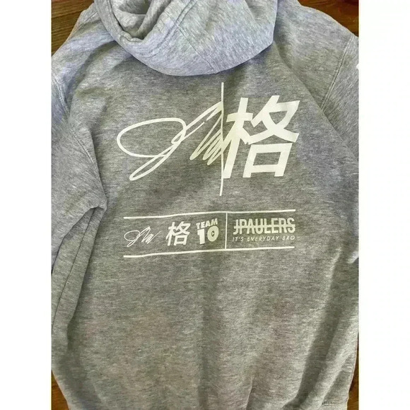 Jake Paul Hoodie Mens Small Gray J Paulers Team 10 Its Every Day Bro Merch - Picture 6 of 6